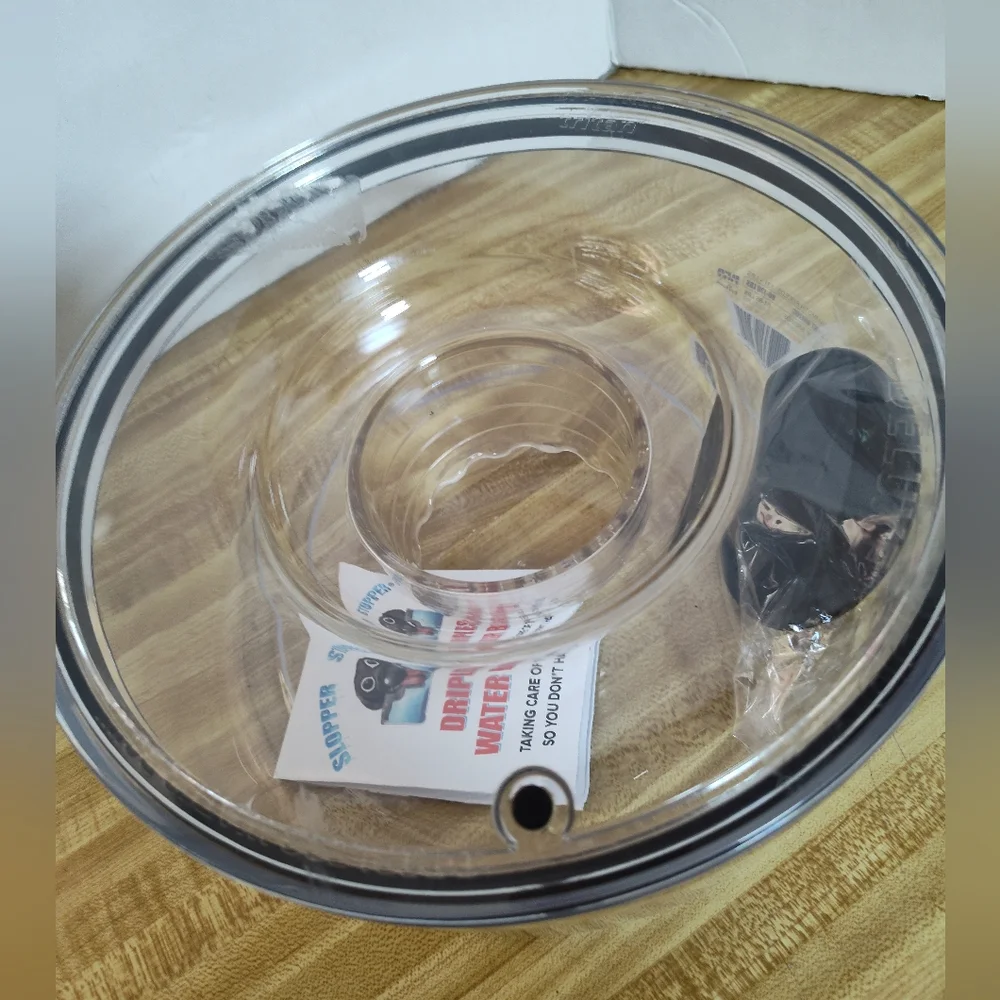 Slopper Stopper One Gallon Pup Water Bowl Dripless Great For Home RV Travel